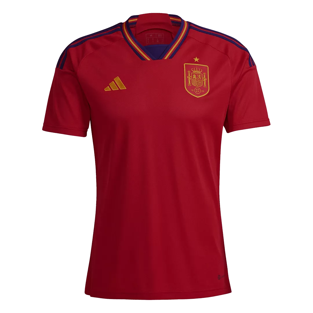 Spain Jersey Custom Soccer Jersey Home 2022 - bestsoccerstore
