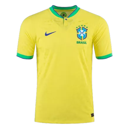 Brazil Home Soccer Jersey Custom World Cup Jersey 2022 - bestsoccerstore