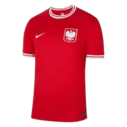 Poland EURO 2012 Away Jersey #9 Lewandowski Nike Red Shirt Size S Football  Kit