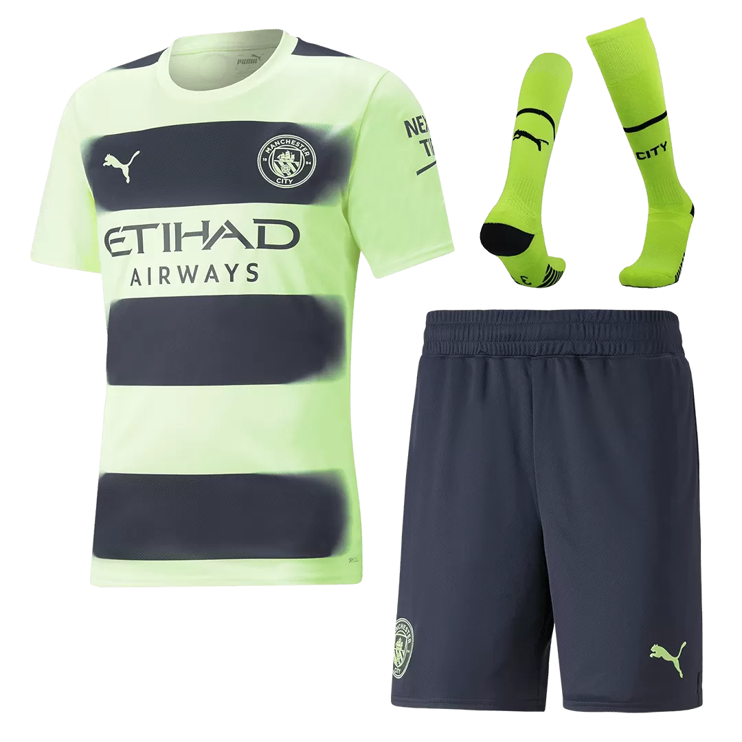 Manchester City Jersey Custom Third Away Soccer Jersey 2022/23 - bestsoccerstore