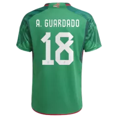 A.GUARDADO #18 Mexico Home Soccer Jersey Custom World Cup Jersey 2022 - bestsoccerstore