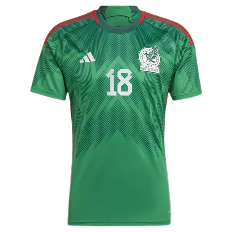 A.GUARDADO #18 Mexico Home Soccer Jersey Custom World Cup Jersey 2022 - bestsoccerstore