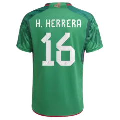 H.HERRERA #16 Mexico Home Soccer Jersey Custom World Cup Jersey 2022 - bestsoccerstore
