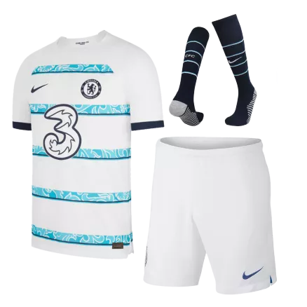 Kid's Chelsea Whole Kits Custom Away Soccer 2022/23 - bestsoccerstore