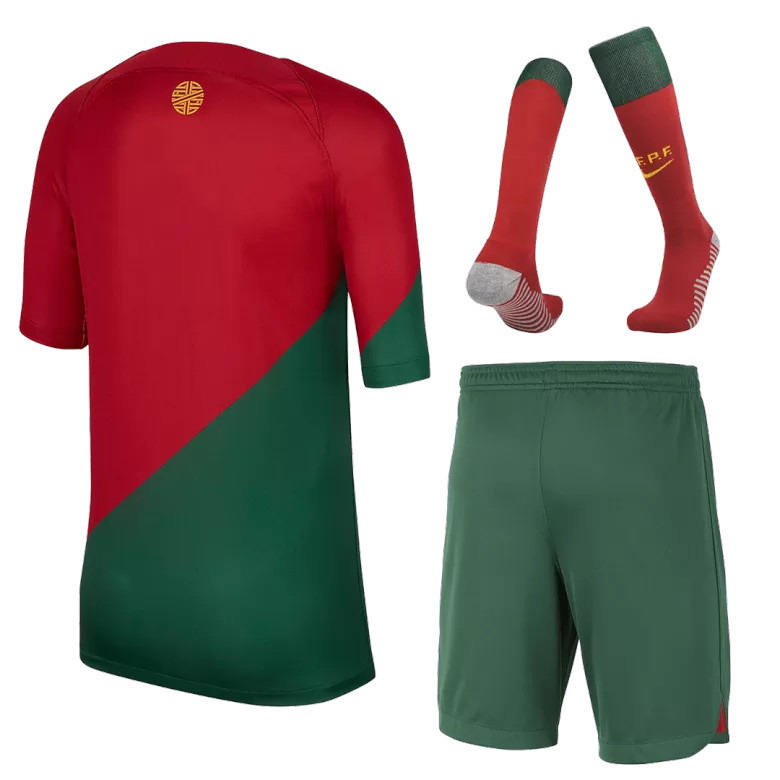 Kid's Portugal Whole Kits Custom Home Soccer 2022/23 - bestsoccerstore