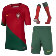 Portugal Home Soccer Jersey Custom World Cup Jersey 2022 - bestsoccerstore