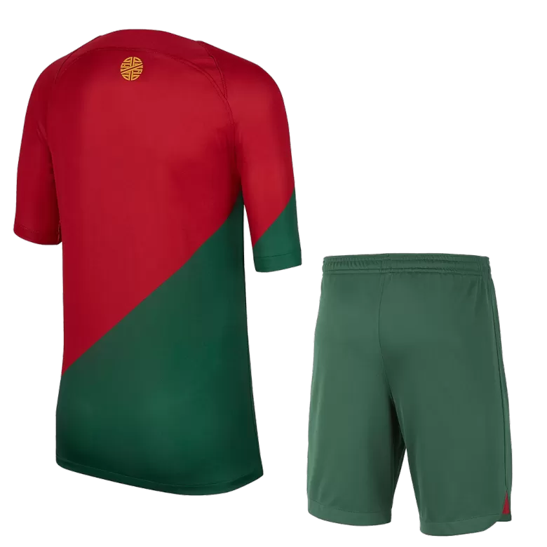 Kid's Portugal Jersey Custom Home Soccer Soccer Kits 2022/23 - bestsoccerstore