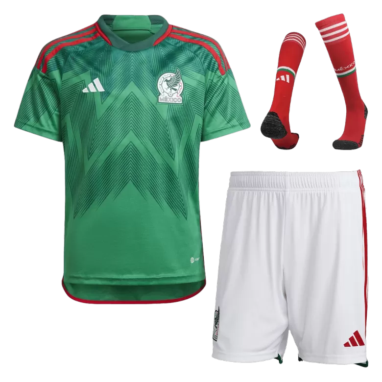 Men's adidas Green Mexico National Team 2022/23 Home Authentic Custom Jersey