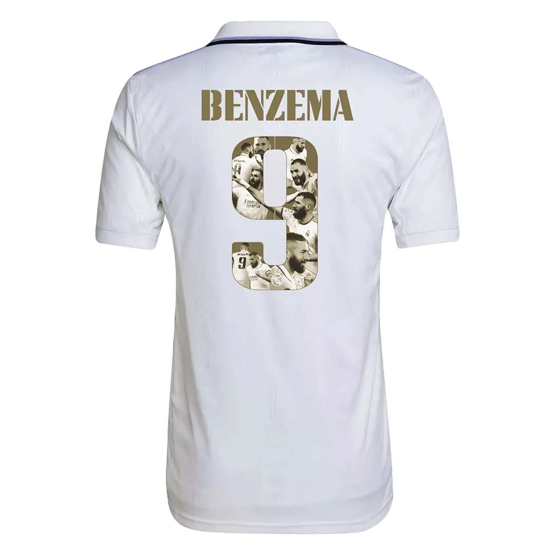 Real Madrid Jersey Custom BENZEMA #9 Soccer Jersey Home 2022/23 - bestsoccerstore