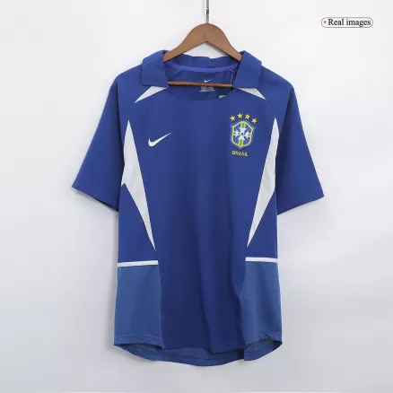 Brazil Retro Jersey Away Soccer Shirt 2002 - bestsoccerstore