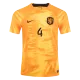 Netherlands Home Soccer Jersey Custom VIRGIL #4 World Cup Jersey 2022 - bestsoccerstore