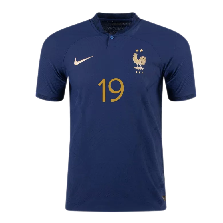 Authentic France Soccer Jersey BENZEMA #19 Home Shirt 2022 - bestsoccerstore