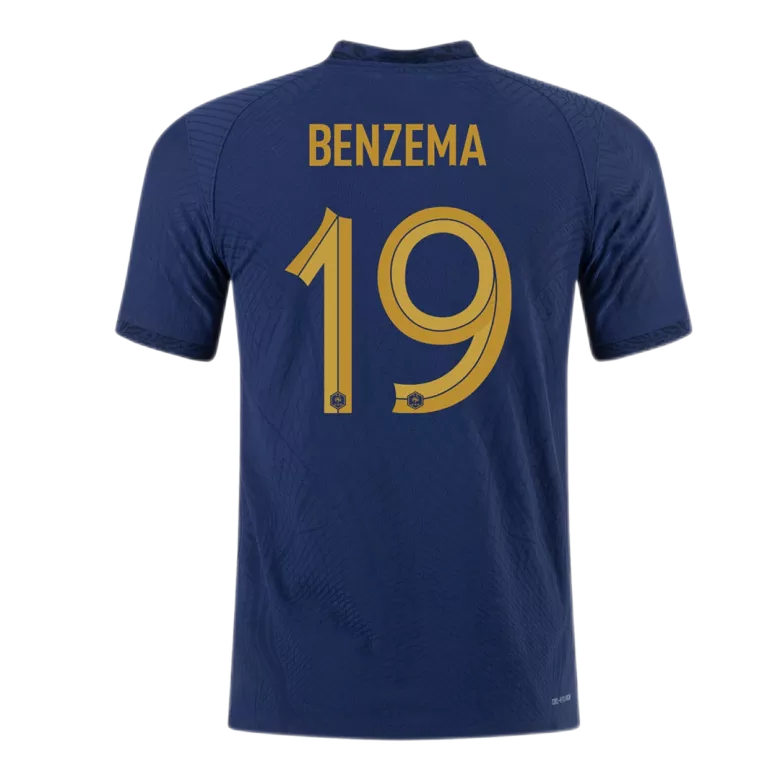 Authentic France Soccer Jersey BENZEMA #19 Home Shirt 2022 - bestsoccerstore