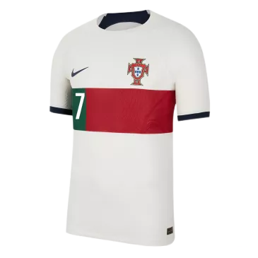 Portugal Away Soccer Jersey RONALDO #7 Custom World Cup Jersey 2022 - bestsoccerstore