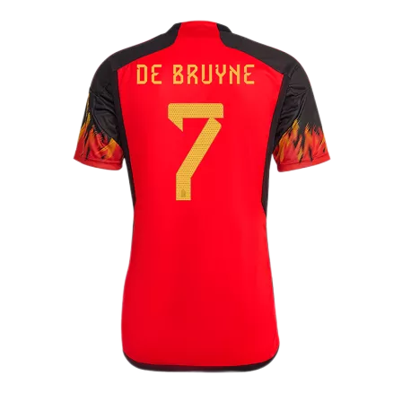 Belgium Jersey Custom DE BRUYNE #7 Soccer Jersey Home 2022 - bestsoccerstore