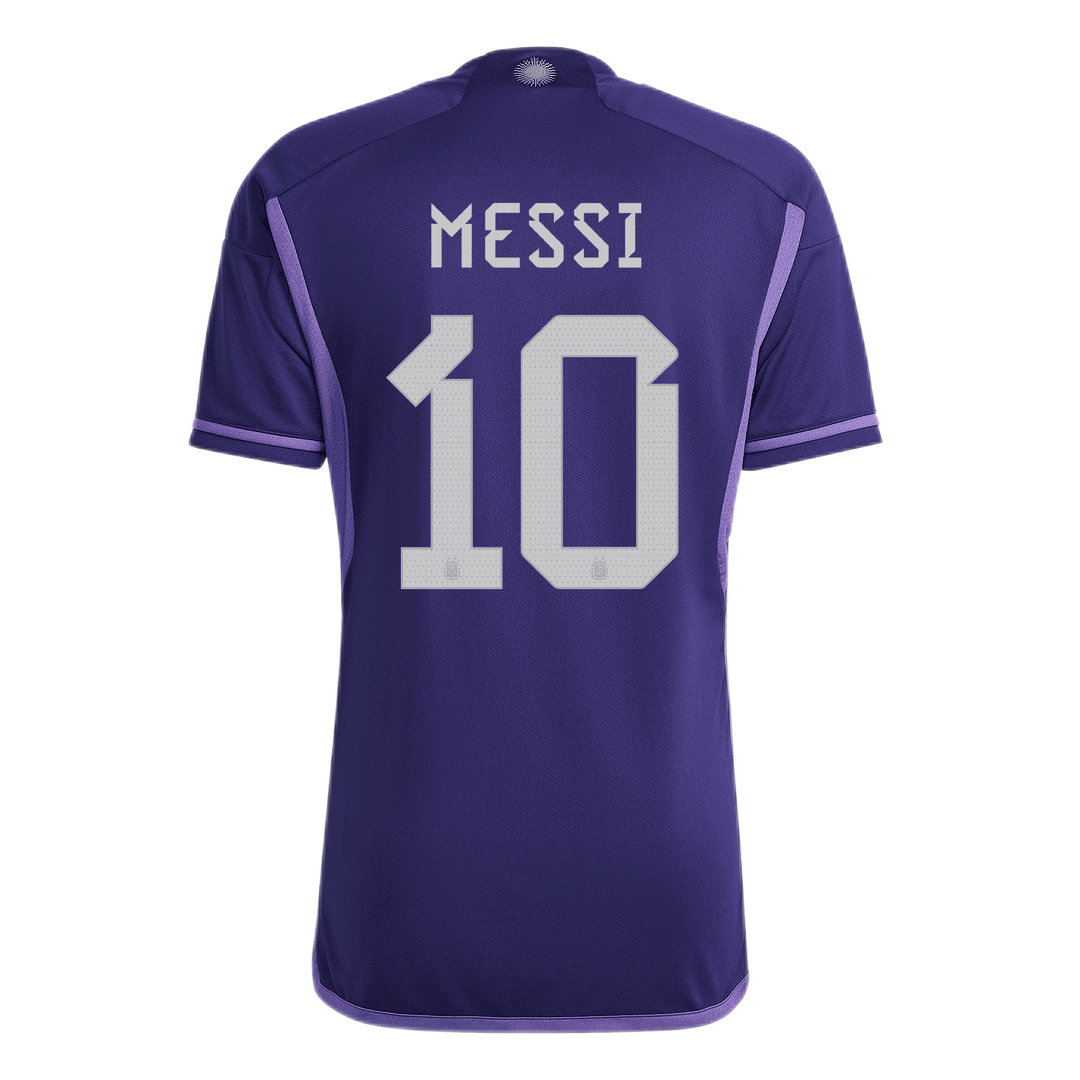 Hot Fix Iron Messi#10 Argentina 22/23 Away Jersey - Zorrojersey-  Professional Custom Soccer Jersey Online Store