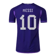 Argentina Away Soccer Jersey Messi #10 Custom World Cup Jersey 2022 - bestsoccerstore