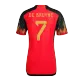 Belgium Home Soccer Jersey DE BRUYNE #7 Custom World Cup Jersey 2022 - bestsoccerstore