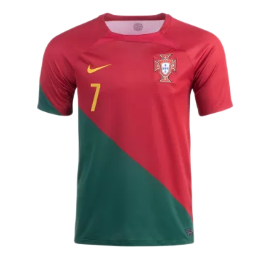 Portugal Home Soccer Jersey Custom RONALDO #7 World Cup Jersey 2022 - bestsoccerstore
