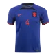 Netherlands Away Soccer Jersey Custom VIRGIL #4 World Cup Jersey 2022 - bestsoccerstore