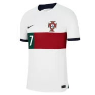 Portugal Away Soccer Jersey Custom RONALDO #7 World Cup Jersey 2022 - bestsoccerstore
