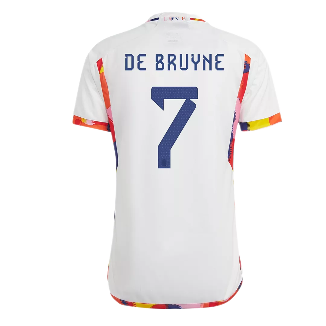 Belgium Jersey Custom DE BRUYNE #7 Soccer Jersey Away 2022 - bestsoccerstore