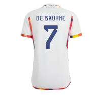 Belgium Away Soccer Jersey Custom DE BRUYNE #7 World Cup Jersey 2022 - bestsoccerstore
