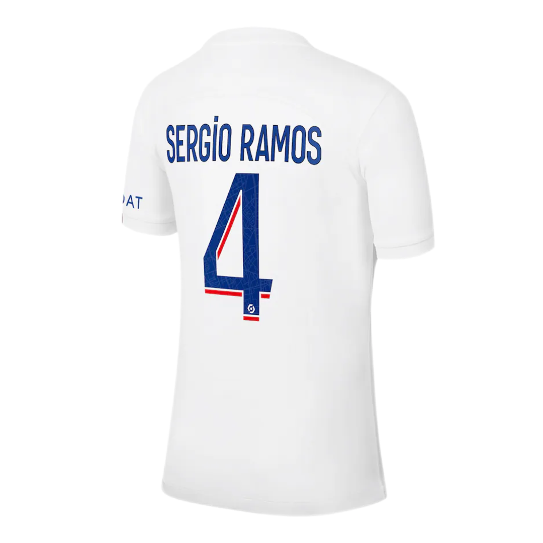 PSG Jersey Custom SERGIO RAMOS #4 Soccer Jersey Fourth Away 2022/23