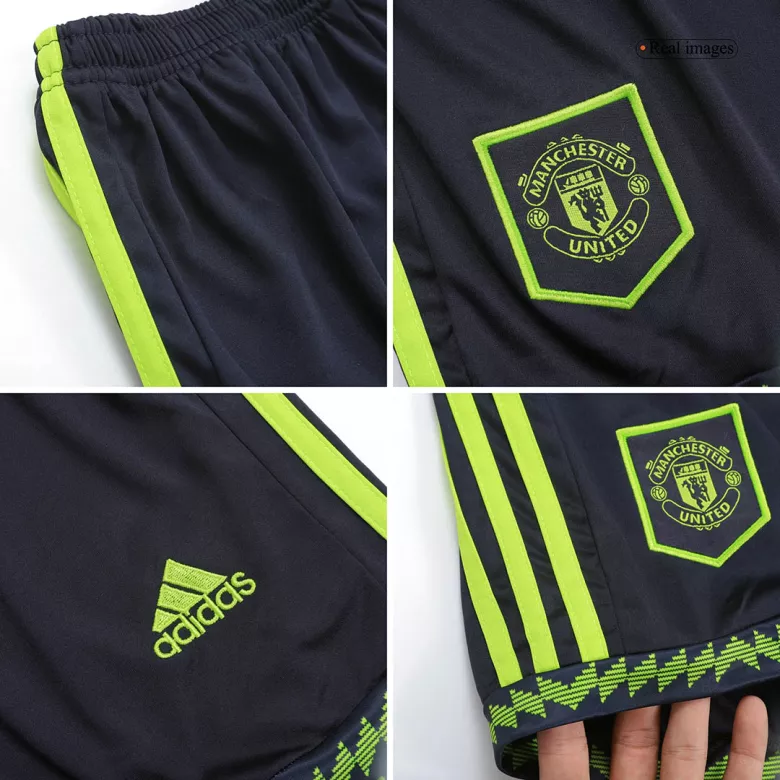 Kid's Manchester United Jersey Custom Third Away Soccer Soccer Kits 2022/23 - bestsoccerstore