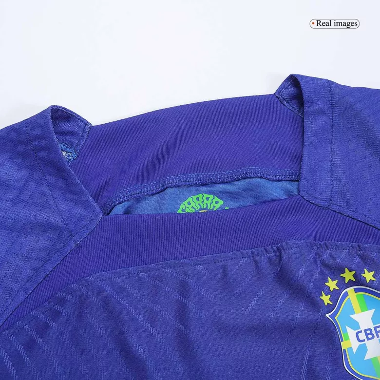 Brazil Jersey NEYMAR JR #10 Custom Away Soccer Jersey 2022 - bestsoccerstore
