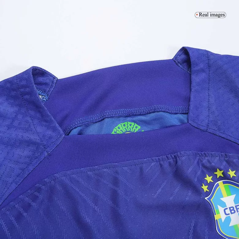 Brazil Jersey NEYMAR JR #10 Custom Away Soccer Jersey 2022 - bestsoccerstore