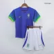 Kid's Brazil Jersey Custom Away Soccer Soccer Kits 2022 - bestsoccerstore