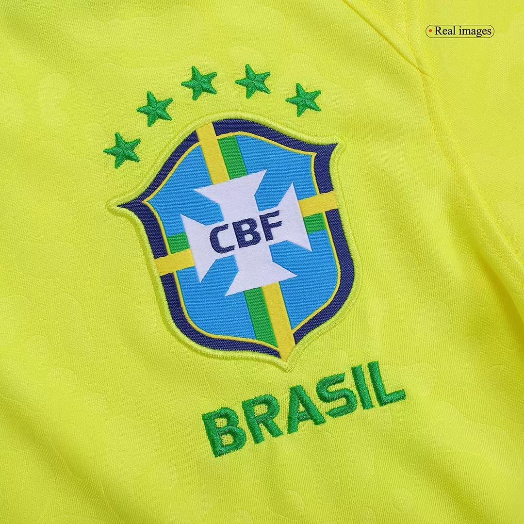 G.JESUS #19 Brazil Home Soccer Jersey Custom World Cup Jersey 2022 - bestsoccerstore