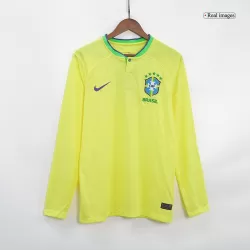 Retro Brazil 1998 Home Jersey Long Sleeve