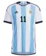 Argentina Jersey DI MARIA #11 Custom Home Soccer Jersey 2022 - bestsoccerstore