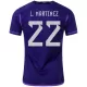 Argentina Jersey Custom L. MARTINEZ #22 Soccer Jersey Away 2022 - bestsoccerstore