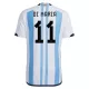 Argentina Jersey DI MARIA #11 Custom Home Soccer Jersey 2022 - bestsoccerstore