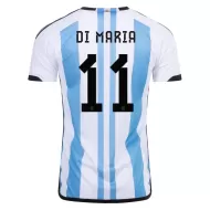 DI MARIA #11 Argentina Home Soccer Jersey Custom World Cup Jersey 2022 - bestsoccerstore