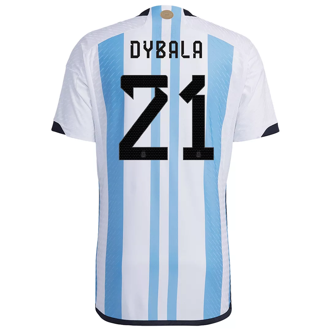 Argentina Jersey DYBALA #21 Custom Home Soccer Jersey 2022 - bestsoccerstore