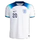 England Jersey FODEN #20 Custom Home Soccer Jersey 2022 - bestsoccerstore
