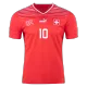 Switzerland Home Soccer Jersey Custom XHAKA #10 World Cup Jersey 2022 - bestsoccerstore