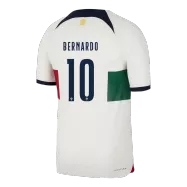 Portugal Away Soccer Jersey BERNARDO #10 Custom World Cup Jersey 2022 - bestsoccerstore