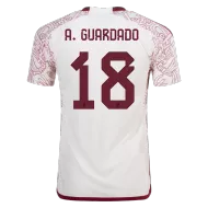 Mexico Away Soccer Jersey A.GUARDADO #18 Custom World Cup Jersey 2022 - bestsoccerstore
