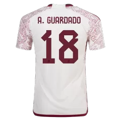 Mexico Away Soccer Jersey A.GUARDADO #18 Custom World Cup Jersey 2022 - bestsoccerstore
