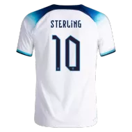 England Home Soccer Jersey STERLING #10 Custom World Cup Jersey 2022 - bestsoccerstore