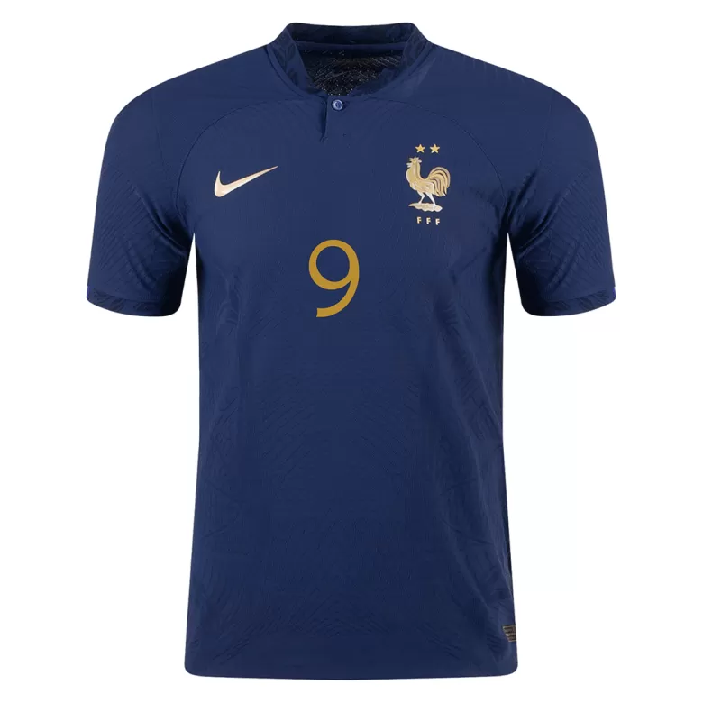 Authentic France Soccer Jersey GIROUD #9 Home Shirt 2022 - bestsoccerstore