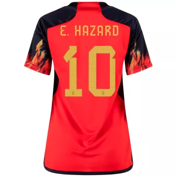 Belgium Home Soccer Jersey Custom E. HAZARD #10 World Cup Jersey 2022 - bestsoccerstore