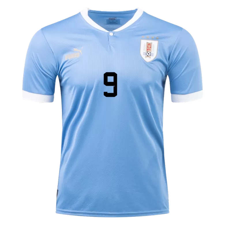 Uruguay Jersey Custom L. SUAREZ #9 Soccer Jersey Home 2022
