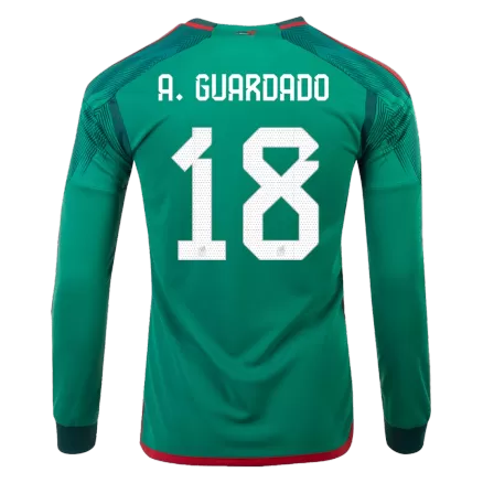 Mexico Home Soccer Jersey Custom A.GUARDADO #18 World Cup Jersey 2022 - bestsoccerstore
