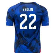 USA Away Soccer Jersey Custom YEDLIN #22 World Cup Jersey 2022 - bestsoccerstore